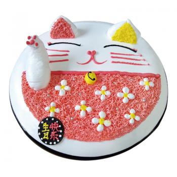 蛋糕 招财猫